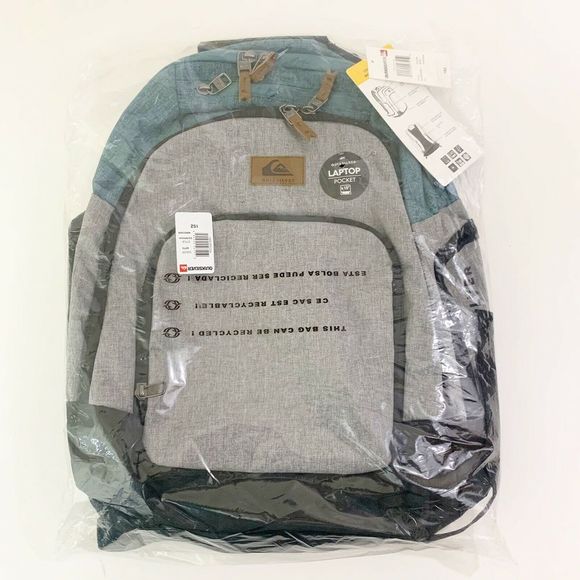 Quiksilver Backpack 1969 Special Blue & Gray NWT - Picture 2 of 2